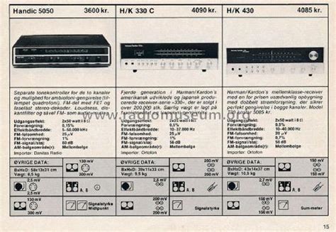 AM-FM Stereo Receiver 5050 Radio Handic; Göteborg, build 1978 ? |Radiomuseum.org