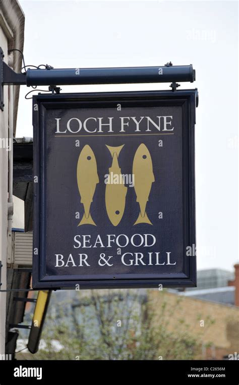 Loch Fyne seafood bar & grill restaurant fish food Stock Photo - Alamy