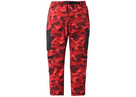 BAPE Color Camo Military Pants Red Men's - SS22 - US