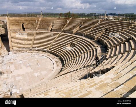 Caesarea Amphitheater, Israel Stock Photo - Alamy