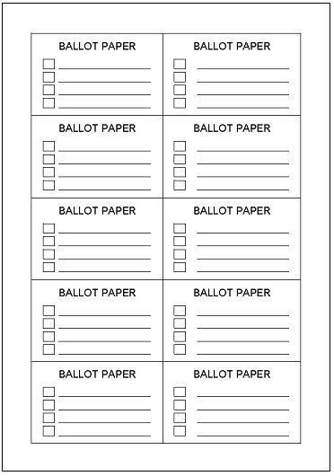 Sample ballot