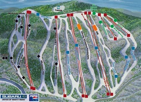 Big Boulder Piste Map / Trail Map