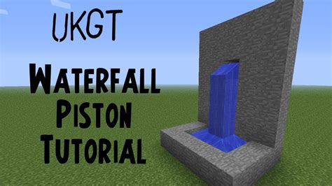 Minecraft - Waterfall Piston Tutorial - YouTube