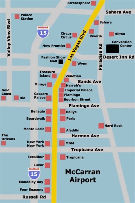 las vegas hotels map - Maragret Nieto