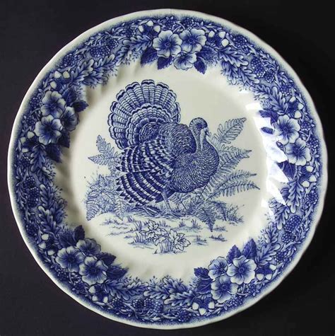 Queens China THANKSGIVING-BLUE Dinner Plate 6413561 #QueensChina (With images) | Blue dinner ...