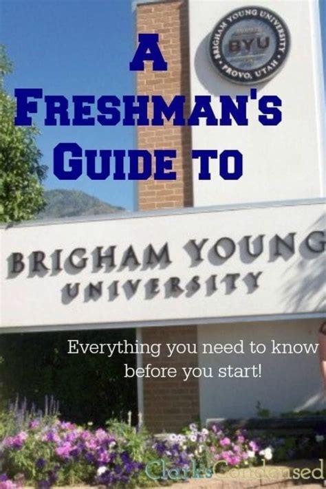 BYU Classes and Jobs - A Freshman's Guide 2023 - Clarks Condensed