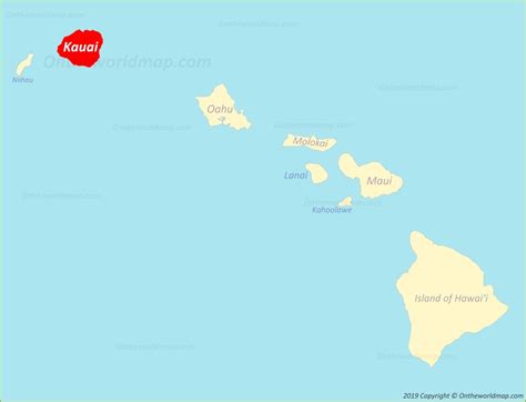 Kauai Map | Hawaii, USA | Map of Kauaʻi Island