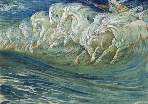 The Horses Of Neptune by Walter Crane