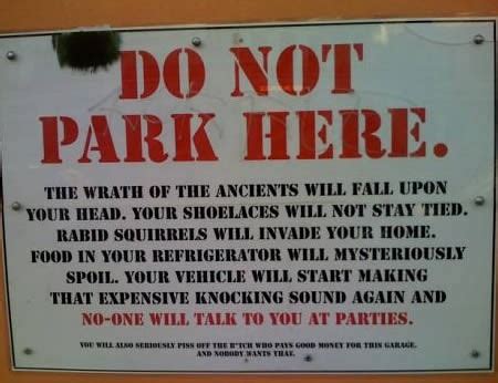 Funny No Parking signs #kicks | Posted via email from izatri… | Flickr