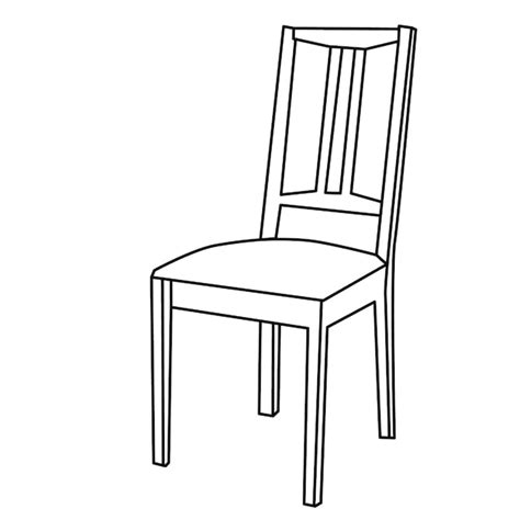 Premium Vector | Sketch chair contours on white background