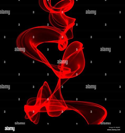 Red curved lines on black Stock Photo - Alamy