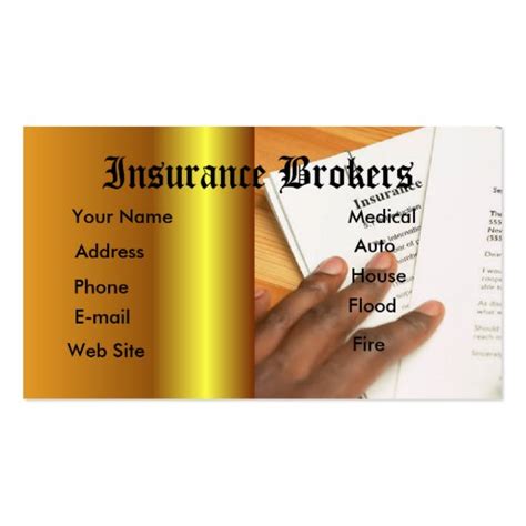 Insurance agent business card | Zazzle