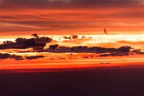 Red Sky at Sunrise Thailand Stock Image - Image of evening, cloudy: 139621933