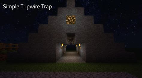 Simple Tripwire Trap [Minecraft 1.3.1] Minecraft Project