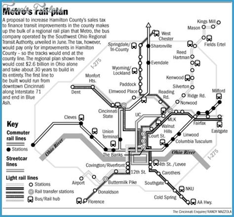 Cincinnati Subway Map - TravelsFinders.Com