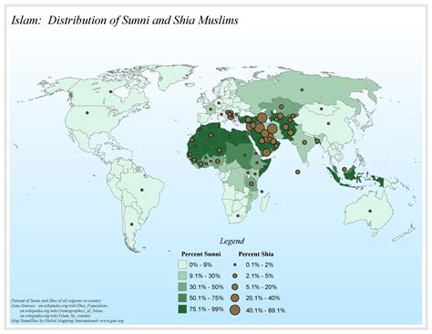 Shia And Sunni Population In World Map