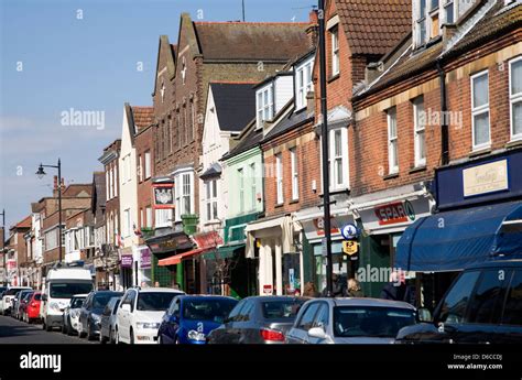 Shops on Connaught Avenue, Frinton on Sea, Essex, England Stock Photo - Alamy