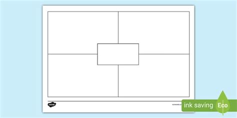 Four Square Writing Template (teacher made) - Twinkl