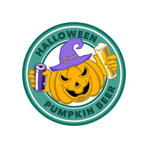 Pumpkin beer logo 16857435 Vector Art at Vecteezy