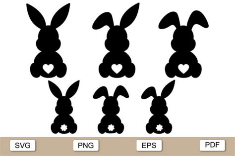 Easter Bunny Svg Files for Cricut Graphic by xcreativesdesign ...