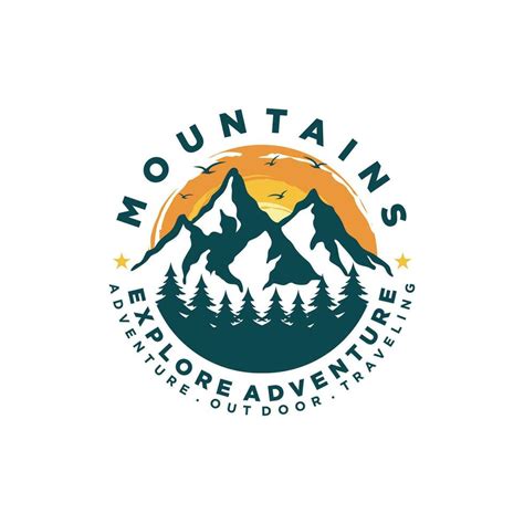 mountain adventure logo design vector template 36376936 Vector Art at ...