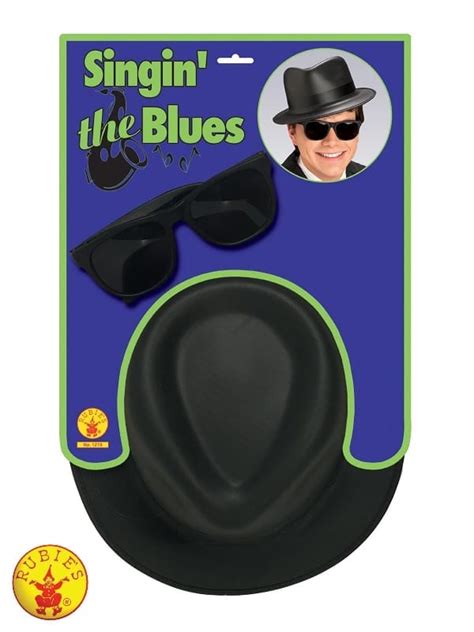 Blues Brothers Hat And Glasses Set, Adult - The Costumery