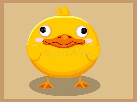 Cute Duck Cartoon. Funny Cartoon and Vector Animal Characters Stock ...