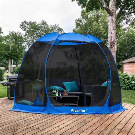 Screen House Room Camping 10x10 Blue Instant Canopy - Walmart.com