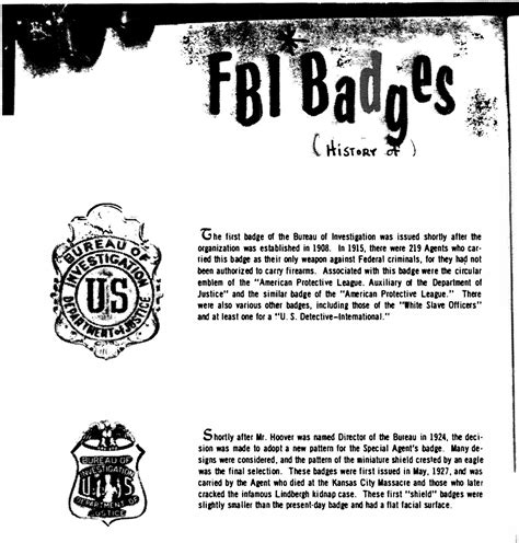 FBI Seal and Badges: History — The Memory Hole 2