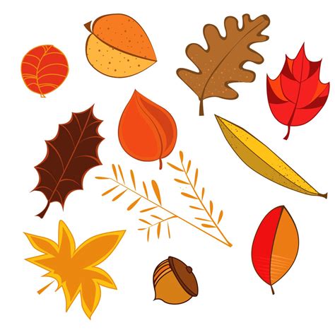 Autumn leaves clip art, leaves cliparts, autumn clipart, leaf printable ...