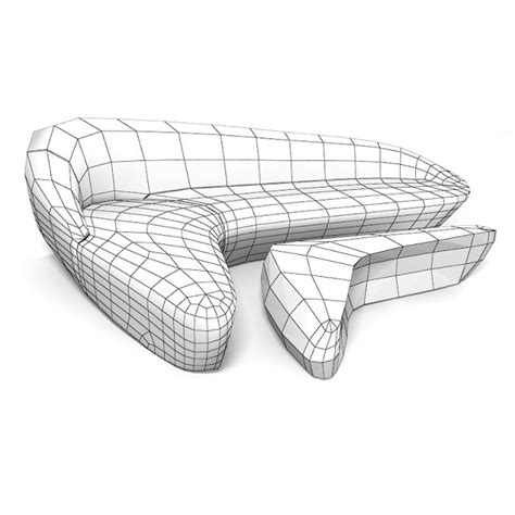 Zaha Hadid Moon System Sofa Furniture 3D Model in Sofa 3DExport