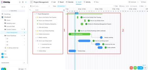 How to Use the ClickUp Gantt Chart Feature in 2023: ClickUp Gantt ...