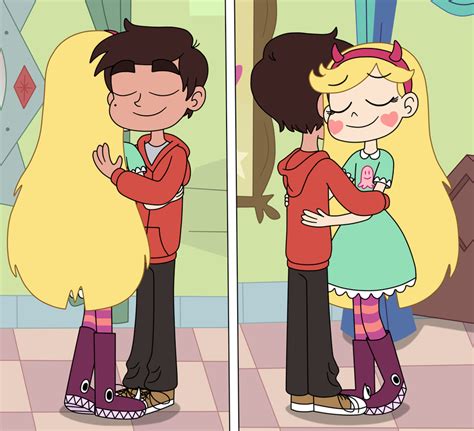 Star Butterfly and Marco Diaz hugging together by Deaf-Machbot on DeviantArt