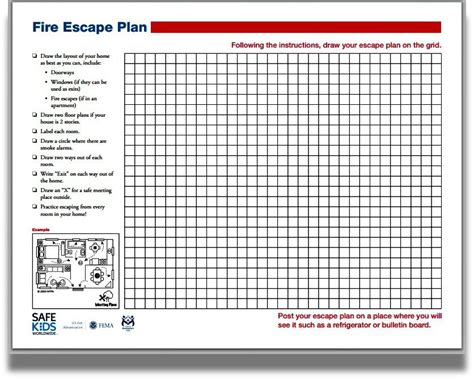 Fire Escape Plan Template | Escape plan, Fire escape, How to plan