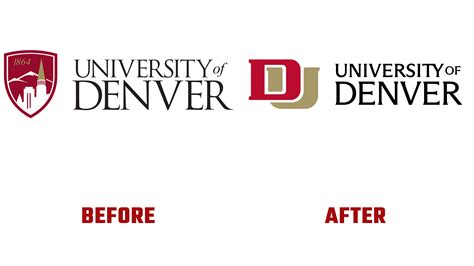 The University of Denver redesigned the logo