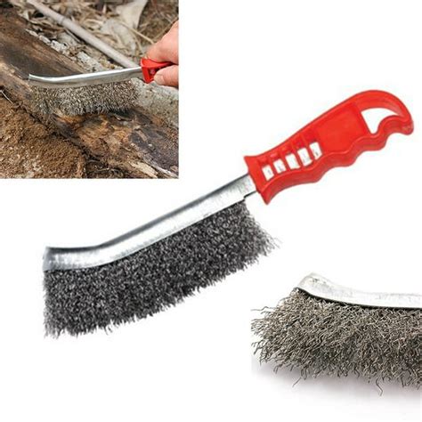 Girlsshop 9.4inch Stainless Steel Wire Brush for Cleaning Metal Rust ...