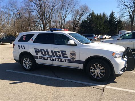 a police car parked in a parking lot