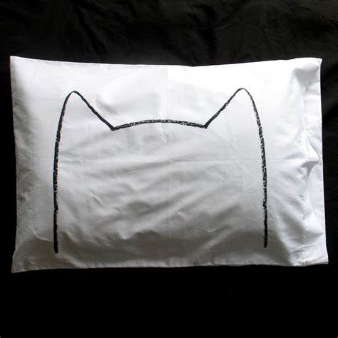 Cat Lover Pillow Case Set Cotton Bedding Home Decor Cat Person Birthday Gift USA Handmade ...