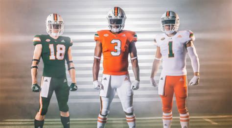 Miami Football: Hurricanes and adidas Team Up for Sleek Primeknit Uniforms - Athlon Sports