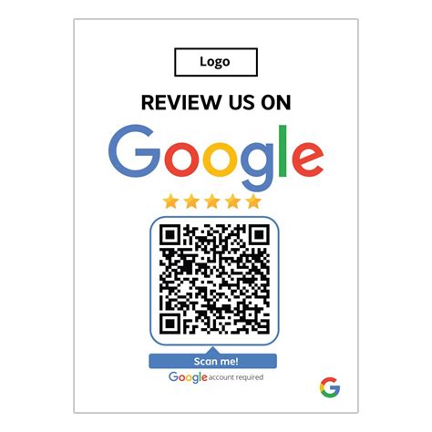 Review us on Google Sticker mit QR Code - truzzer