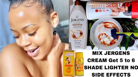 Use jergens & white secret cream without side effect | how to mix jergens body lotion - YouTube