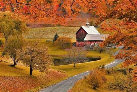 Thanksgiving in fall | Autumn scenes, Vermont farms, Vermont