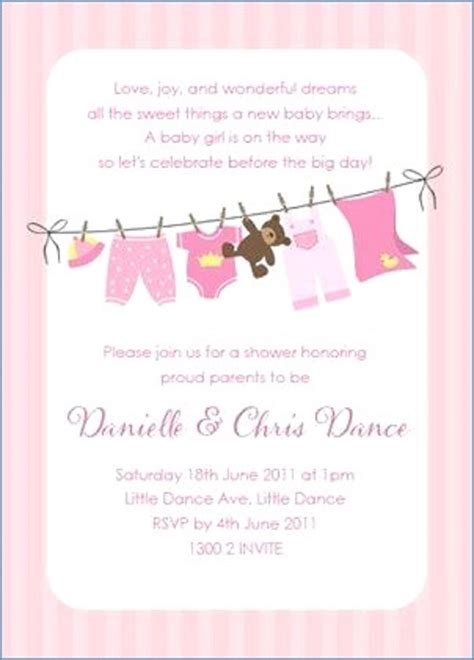 unique baby shower invitations wording | Baby shower invitation wording girl, Baby shower ...