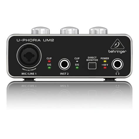 UM2 U-Phoria USB Audio Interface with switchable +48V phantom power