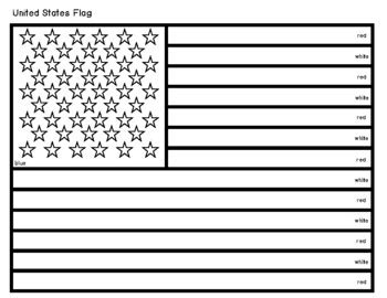 American Flag Coloring Page