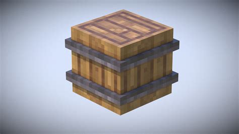 Barrel Minecraft - Download Free 3D model by JDanielhes (@JDanielHE) [e31d070] - Sketchfab