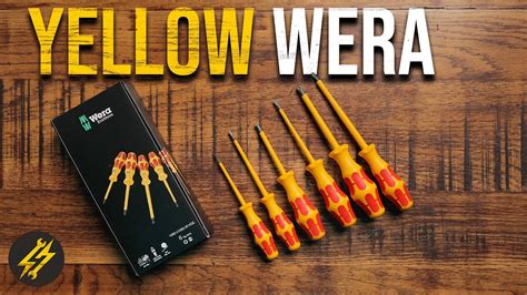 STAND OUT FROM THE CROWD! Wera Yellow Kraftform VDE Screwdriver Set ...