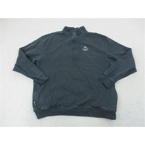 Greg Norman Greg Norman Sweater Adult Extra Large Black Quarter Zip ...