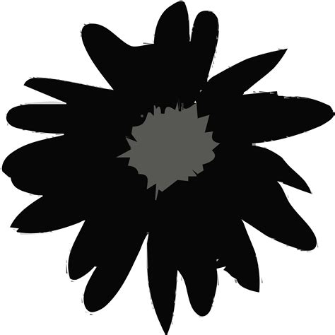 Daisy Flower Silhouette at GetDrawings | Free download