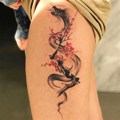 165+ Dragon Tattoo Designs For Women (2020) Arms, Shoulder, Chest | Tattoo Ideas 2020